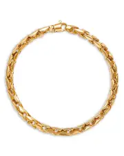 Bloomingdale's Fine Collection Men's Box Bracelet in 14K Yellow Gold