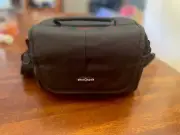 Photo tools camera carry bag with shoulder strap in black, new without tags.