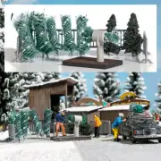 Busch 1182 HO Scale Christmas Tree Lot Miniature Scene Kit