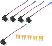ABOOFAN 5pcs Auto Fuse Tap Adapter Kit Add a Circuit Fuse Holder for Cars Trucks and Applications