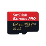 SanDisk Extreme Pro microSDXC SQXCU 64GB V30 U3 C10 Memory Card