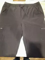 Men Eddie Bauer Fleece Lined Tech Pants Black Size 16(36). 5 Pocket Design. 10