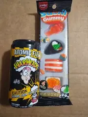 ATOMIC FIZZ WARHEADS EXTREME SOUR & SUSHI GUMMY CANDY PLEASE SEE DESCRIPTION!