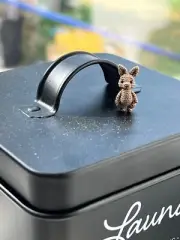 Handmade micro miniature crochet Kangaroo - Safari Collection, tiny animals