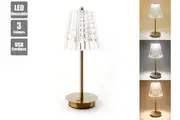 Cordless LED Table Lamp Dimmable Night Light Touch Control 3 Colour Style USB Rechargeable Star Hat Shade