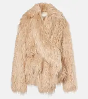 [Dries Van Noten] Dries Van Noten Faux fur coat AU 10 beige
