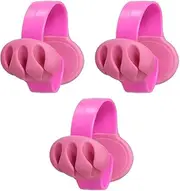 uxcell Cable Clips, 3 Pcs Desk Cord Organizer Wire Holders for Cords Phone Charger USB Cables Nightstand Home Office Car, Rose Red