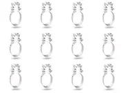 1 Dozen (12 pieces) Pineapple Cookie Cutter 5.25 in Metal Party Favors USA