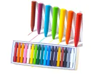 Color Crayon Crayons For Kids Crayons For Toddler Non-Toxic - 18 Colors Washable Crayons Made of Non