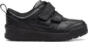[Clarks] Palmer Mist Kid Leather Shoes in Black Wide Fit Size