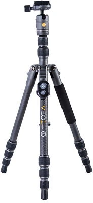 Vanguard VEO 3GO 204CB Travel Tripod, Dark Gray/Black, VEO3GO204CB