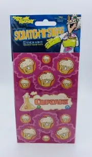 Vintage JFL Scratch N Sniff Cupcake Scent Stickers New