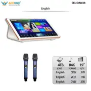 4TB HDD 84K English Songs 19" Desktop Touch screen karaoke player