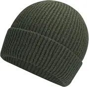 [Ztl] Oversize XXL Beanie Hat for Big Heads 23.6"-25.6", Large Winter Knit Hats Ribbed Stocking Hat Ski Skull Cap