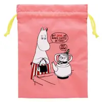 在飛比找momo購物網優惠-【sun-star】Moomin嚕嚕米 棉質抽繩刺繡束口袋 