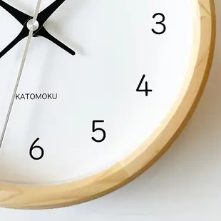 KATOMOKU Muku clock 19 S尺寸 日本柏樹 (km-130HI) 掛鐘 日本