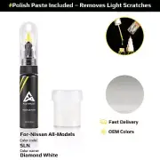 Touch Up Paint For Nissan All Models SLN Diamond White With Polish Paste
