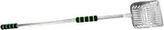 kowaku Cat Litter Scooper Sifting Extended Handle, Easy Cleanup, Comfortable Grip Stainless Steel Large Litter Scooper Sand Rake, Green
