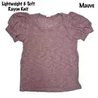 3XL ELOISE LuLaRoe ~ SOLID MAUVE PINK ~ Puff Sleeve Top; Sizes 24-26