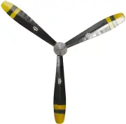 Deco 79 Metal Airplane Propeller 3 Blade Wall Decor with Aviation Detailing