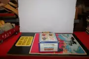 Red Walking Robot 1960s Clockwork Made in Hong Kong 4" Wind-Up Toy In Box