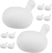 TOBBOMEY 10 Pack Squeeze Toy Bubble Inserts for Doll Making Rubber 4.7x3.8x4.7cm