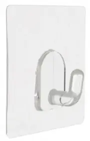White Magic MINI I-HOOKS 4Pcs Instant Use, Water/Heat/Cold Resistant, Washable