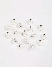 Silver Earring Backs 16-Pack