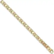 Yellow Gold Byzantine Bracelet Chain Yellow Gold Men's Gents Hallmarked British