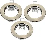 NOLITOY 3pcs Metal Spotlight Holder for Space Saving Recessed Light Fixtures Easy Installation Downlight Holders Versatile Compatibility with Modern Design