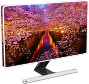 Baocicco Night Sakura Computer Monitor Dust Cover 22, 23, 24, 25 Inch Cherry Blossom Riverway Waterproof Computer Monitor Cover Anti-Static Dustproof Protective Cover for LCD/LED/HD