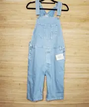 NWT Topman Blue denim jeans Dungarees / Shorts Overalls Sz Small