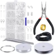 Jewellery Making Kit Findings 870Pcs and 7pcs Tools DIY Necklace Repair Tools