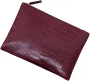 [COMPUKAS] 1Pc Fashionable Alligator Printed Clutch Bag for Women Stylish Envelope Purse Lightweight and Portable Handbag for Parties and Shopping for Cosmetics and Essentials