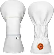 Golf Headcovers Golf Driver Fairway Hybrid Head Cover Golf Blade Mallet Putter Cover Birdie Design Premium Leather Waterproof Driver Fairway(FW) Wood Hybrid(UT) with Number Tags