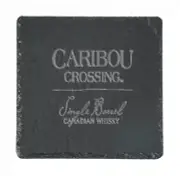 CARIBOU CROSSING Whiskey Slate Coaster