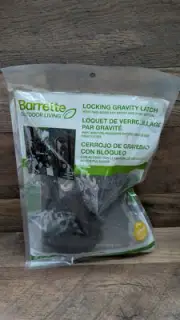 Barrette Outdoor Living Locking Gravity Latch With Two-sided Key & Push Button
