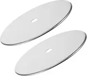 OFFSCH Induction Cooker Accessory 2pcs Stainless Steel Ring Heat Diffuser Plate Induction Cooktop Lid Hotpot