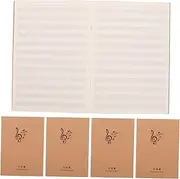 Levemolo 10 Pack Creative Sheet Music Notebook 5-book Set for Guitarists Pianists Portable Music Composition Notebook