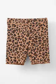 [Cotton On Kids] Cotton On Kids - Hailey Bike Short - Taupy brown/leopard 2 TAUPY BROWN/LEOPARD
