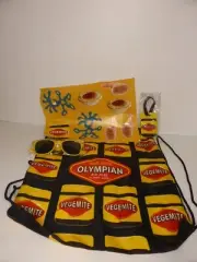 Rio 2016 Olympics Vegemite Set Gym Draw String Bag Luggage Tag Stickers Glasses