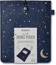 IF Bookaroo Books Stuff Pouch - Moon & Stars, Dark Blue/Gold
