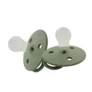 2PK Mininor Willow Green 0m+ Baby/Infant Feeding Silicone Pacifier/Dummy Soother