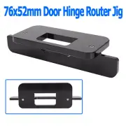 76 x 52 mm Anodized Black Door Hinge Router Jig For Door Hinge Installation