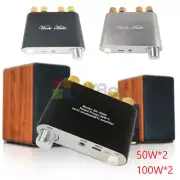 TPA3116 Bluetooth 50WX2 USB AUX Dual Stereo Audio Amplifier ZK-502D ZK-1002D