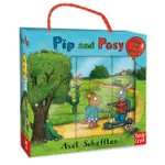 PIP AND POSY BOOK AND BLOCKS SET (1硬頁小書+9個厚紙方塊)(盒裝)/NOSY CROW【禮筑外文書店】