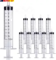 30 Pack 10Ml Plastic Syringe Liquid Measuring Syringe Tools Individually Sealed