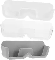 Ciieeo 3Pcs Wall Mounted Storage Holder Convenient Eyeglasses Display Rack and Pressure Case for Sunglasses