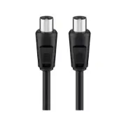 Goobay Antenna Cable (<70 dB) (M/M) for TVs/Receivers/Radios - Black