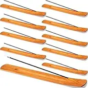 24 Pieces Wooden Incense Stick Holder Handmade Wooden Incense Stick Holder Wood Incense Burner Ash Holder Incense Trays Incense Holder for Sticks Home Utilities Accessories and Buddha Hall